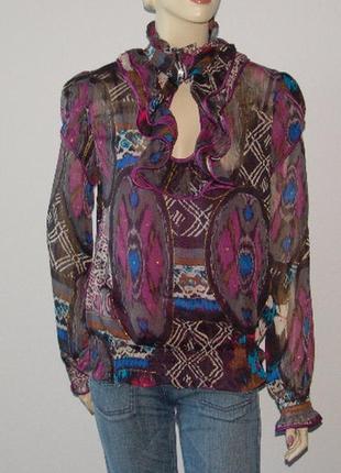 Дизайнерская блуза с нижним топом из лос - анжелеса р 46