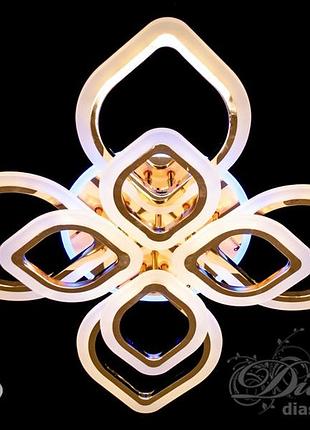 Світлодіодна люстра diasha a8073/4+4g led 3color dimmer