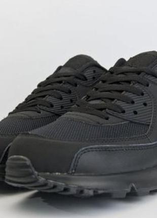 Кроссовки nike air max 90 triple black (426)