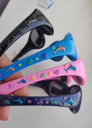 Детские солнцезащитные очки неломайки с поляризацией king pinguin 1-3 лет