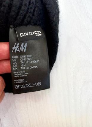 Пов'язка h&m тепла чорна з брошкою шарф комплект набір5 фото