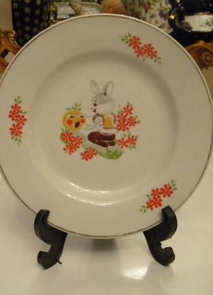Тарелка детская колобок фарфор ссср барановка )