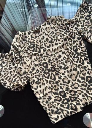 Блуза жіноча шифонова в тигровий принт від wallis7 фото