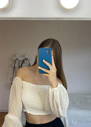 Кроп-топ з довгими рукавами ✨
