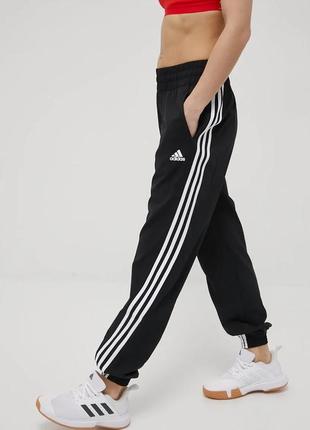 Штани adidas performance h59081 жіночі колір чорний фасон jogger висока посадка розмір xs, s, m, l, xl