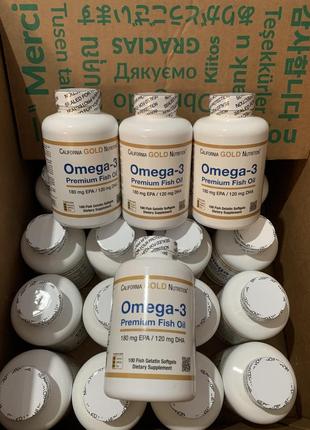 Рыбий жир омега-3 премиального качества от california gold nutrition®2 фото