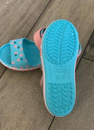 Крокс сандалі дитячі голубі crocs bayaband sandal kids pool4 фото