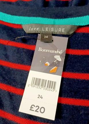 Брендовый новый лонгслив в полоску р.24 от bonmarche4 фото