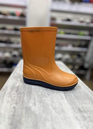 Розпродаж! гумові чобітки помаранчевого кольору
