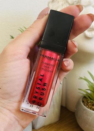 Оригинальный dermacol crystal crush diamond shine lip gloss блеск для губ с сиянием 07 оригинал блеск для губ2 фото