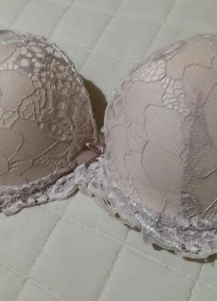 Бюстгалтер ліфчик бюстьє пуш ап push up бежевий новий 75в