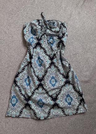 Сукня сарафан бавовна бавовняна легка літня яскравий принт h&m10 фото