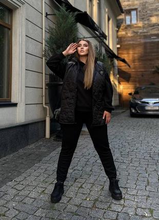 Стильный спортивный прогулочный костюм тройка