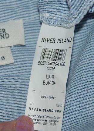 Блуза принтованная бренда river island/100%хлопок/ оригинально оформленные рукава/5 фото