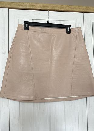 Юбка zara пудровая размер l/30 б/у