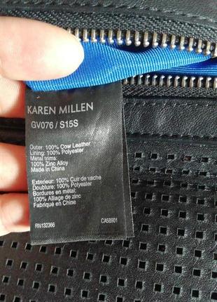 Клатч из перфорированной кожи karen millen4 фото