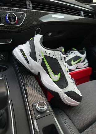 Кроссовки nike air max monarch iv white grey green2 фото