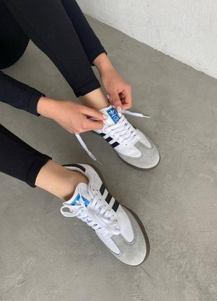 Кросівки adidas samba white7 фото