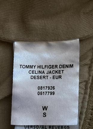 Куртка бомбер tommy hilfiger denim бежевая песочная оригинальная4 фото