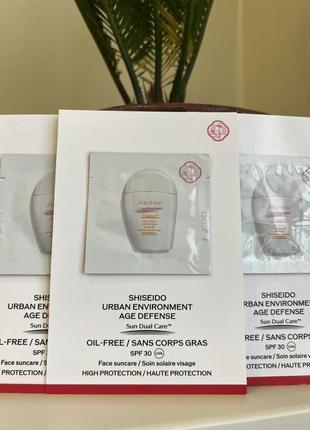 Shiseido солнцезащитный матирующий крем для лица spf 30