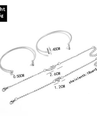 Браслети набір 4 штуки2 фото