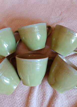 Чашки з кераміки, 6 шт