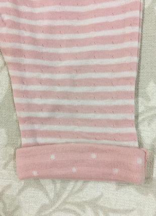 Комплект штанишки ползунки и кофта h&m для новорожденной5 фото