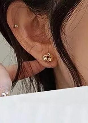 Сережки мед сплав