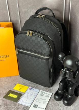 Рюкзак louis vuitton michael damier infini черный s024