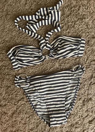 Трендовий полосатих купальник🔥🔥