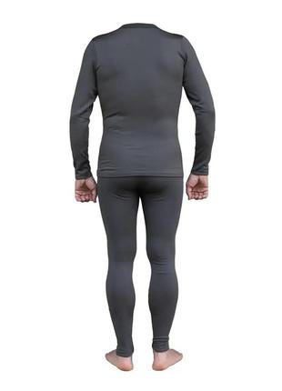 Термобелье мужское tramp warm soft комплект (футболка+штаны) серый (utrum-019-grey) (utrum-019-grey-l/xl)3 фото