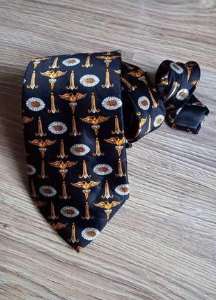 Lanvin шелковый галстук5 фото