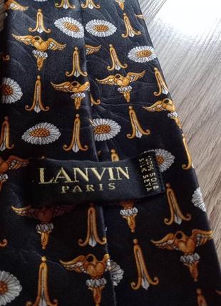 Lanvin шелковый галстук7 фото