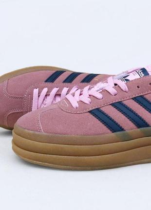 Распродажа! женские замшевые брендовые кроссовки в стиле adidas gazelle адидас газели стильные премиум качественные pink5 фото
