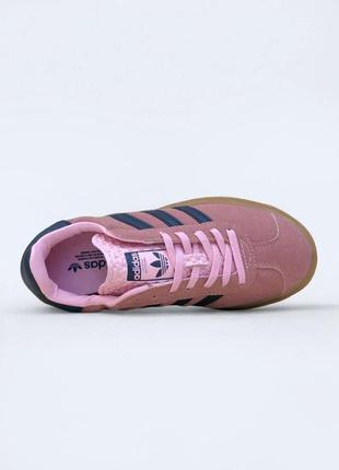 Распродажа! женские замшевые брендовые кроссовки в стиле adidas gazelle адидас газели стильные премиум качественные pink8 фото