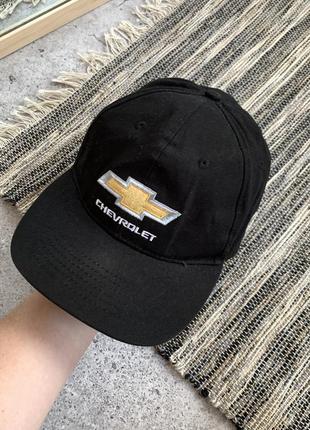 Vintage chevrolet cap винтаж мужская кепка бейсболка шевроле черная мерч авто гоночная оригинал