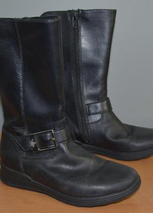 Демисезонные, кожаные сапоги clarks (uk12.5\eu32.5)