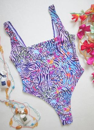 Шикарный слитный купальник принт абстракция boohoo 09\23 🌺🌴🌺