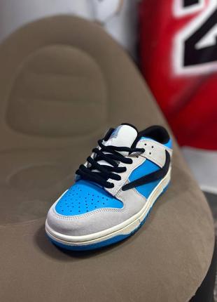 👟 кросівки     nike sb dunk low x travis scott playstation blue    / наложка bs👟