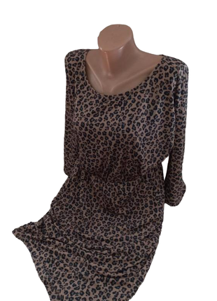 Стильное асимметричное платье леопардовый принт от bodyflirt2 фото