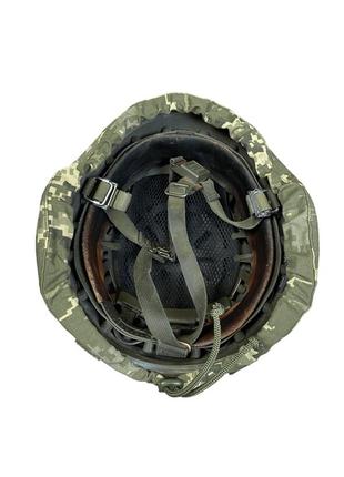 Тактический кавер на шлем пиксель с креплением зсу , военный чехол на каску...