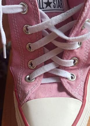 Кеды розовые низкие converse5 фото