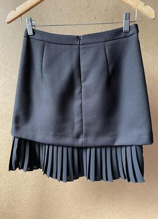 Стильная юбка с декоративной подкладкой2 фото