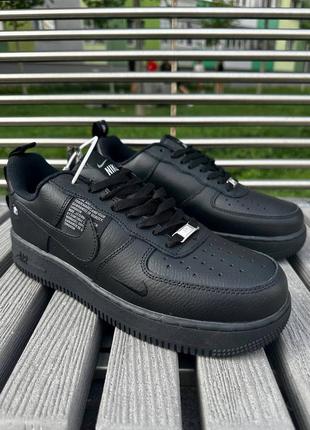 👟 nike air force all black4 фото