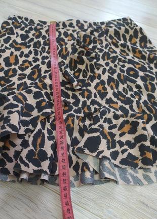 Леопардовая юбка невесомая3 фото