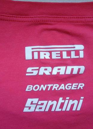 Велофутболка  santini trek segafredo sram bontrager pirelli corallo itali 2022 (xl-3xl)8 фото