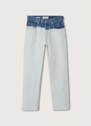 Джинси mango блакитні джинси mango straight джинси прямі джинси mango джинси з високою посадкою