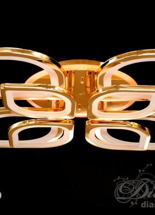 Світлодіодна люстра diasha 8073/4+4g led 3color dimmer