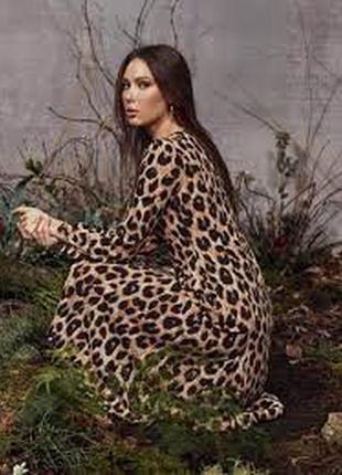 Стильное асимметричное платье леопардовый принт от bodyflirt