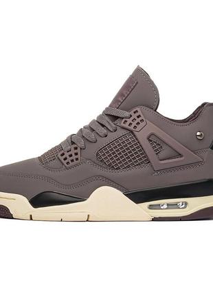 Кросівки в стилі jordan 4 retro a ma maniera якісні преміум кросівки чоловічі джордани високі шкіряні трендові